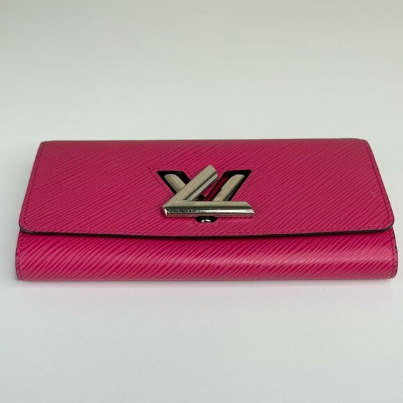 Louis Vuitton Pink Twist Epi Leather Wallet with Iconic Logo Design - Picture 5 of 7